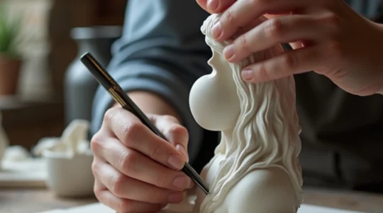 sculpture sur argile